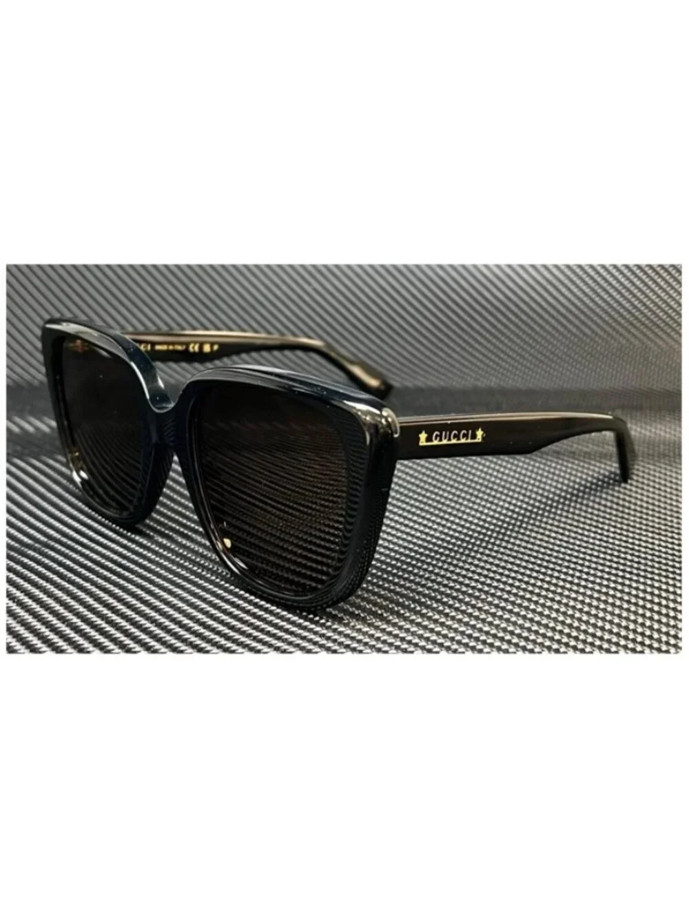 New Gucci Men  Black Sunglasses  54- 20- 145